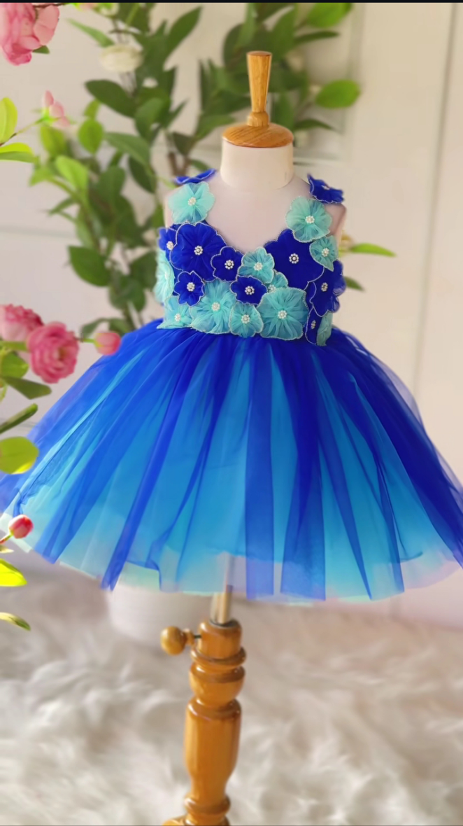A Royal Flowers Dress | Premium Dress for Grand Celebration | Birthday Dress