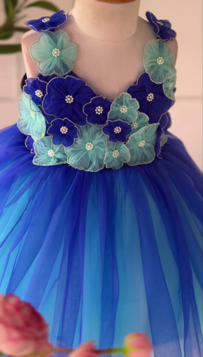 A Royal Flowers Dress | Premium Dress for Grand Celebration | Birthday Dress