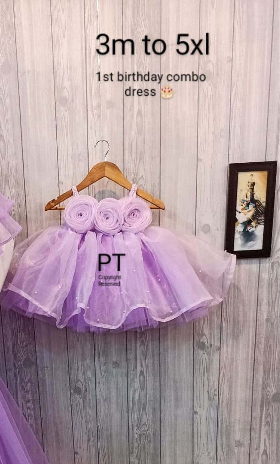 Lavender Birthday Dress | Cute Partywear Dress| Cute Dress for Birthday 💜