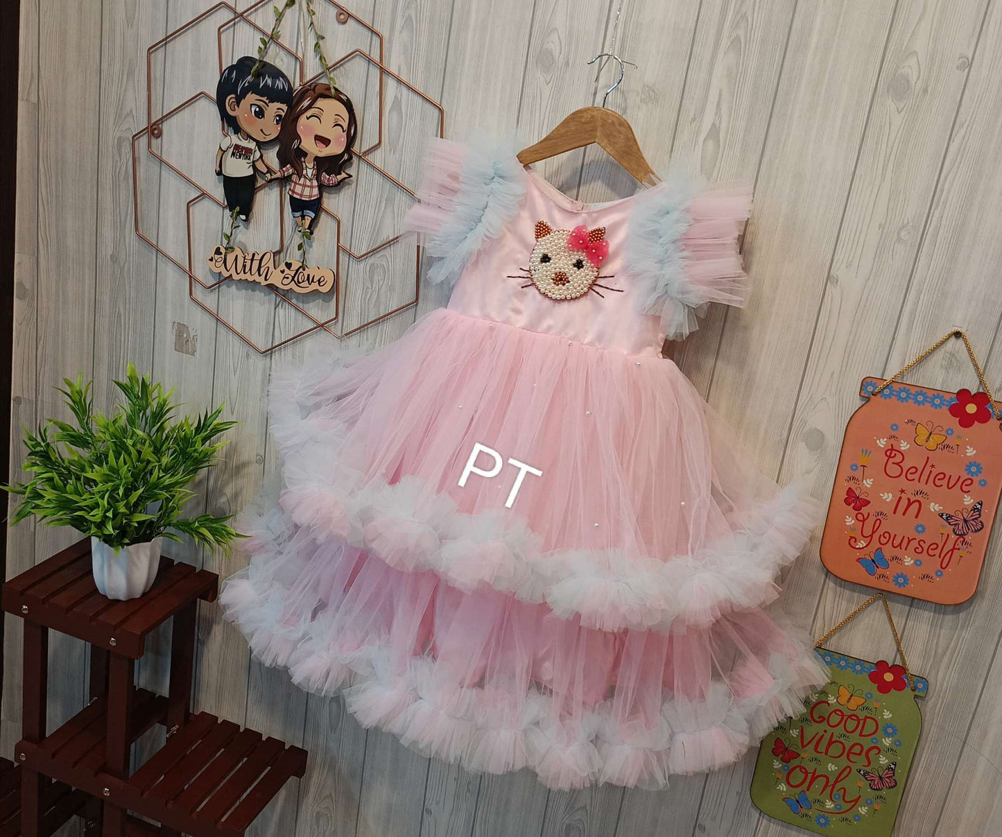Kitty Dress | Powder Color Dress | Birthday Dress
