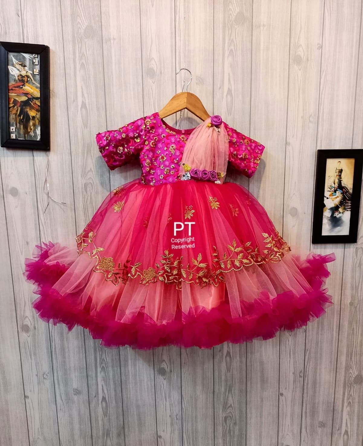 Ethnic Girls Dress | Birthday Dress for Girls | Traditional Look Dress