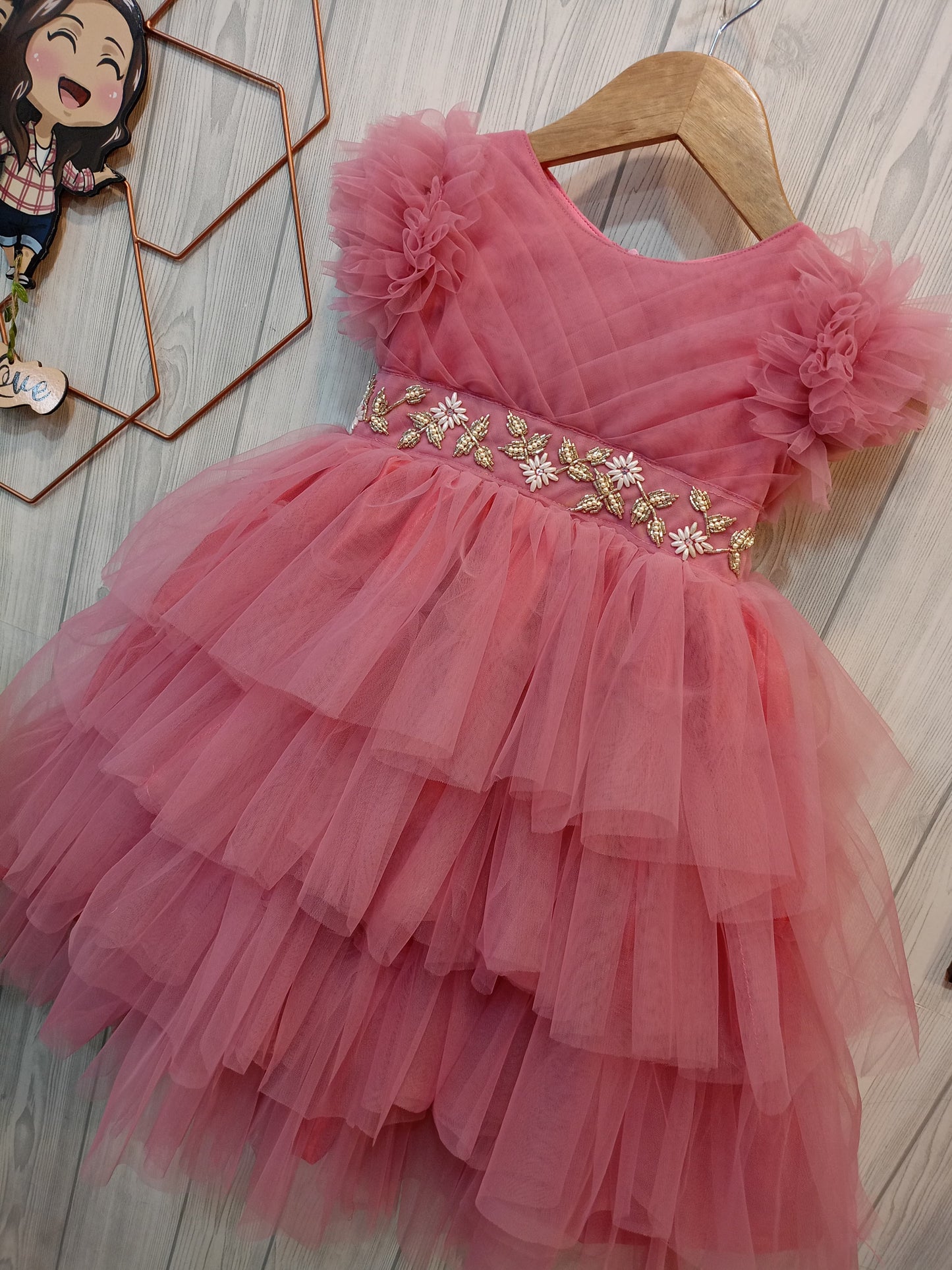 Fluffy Layered Tutu Dress for Girls - Fairy Tale Look | Birthday Dress