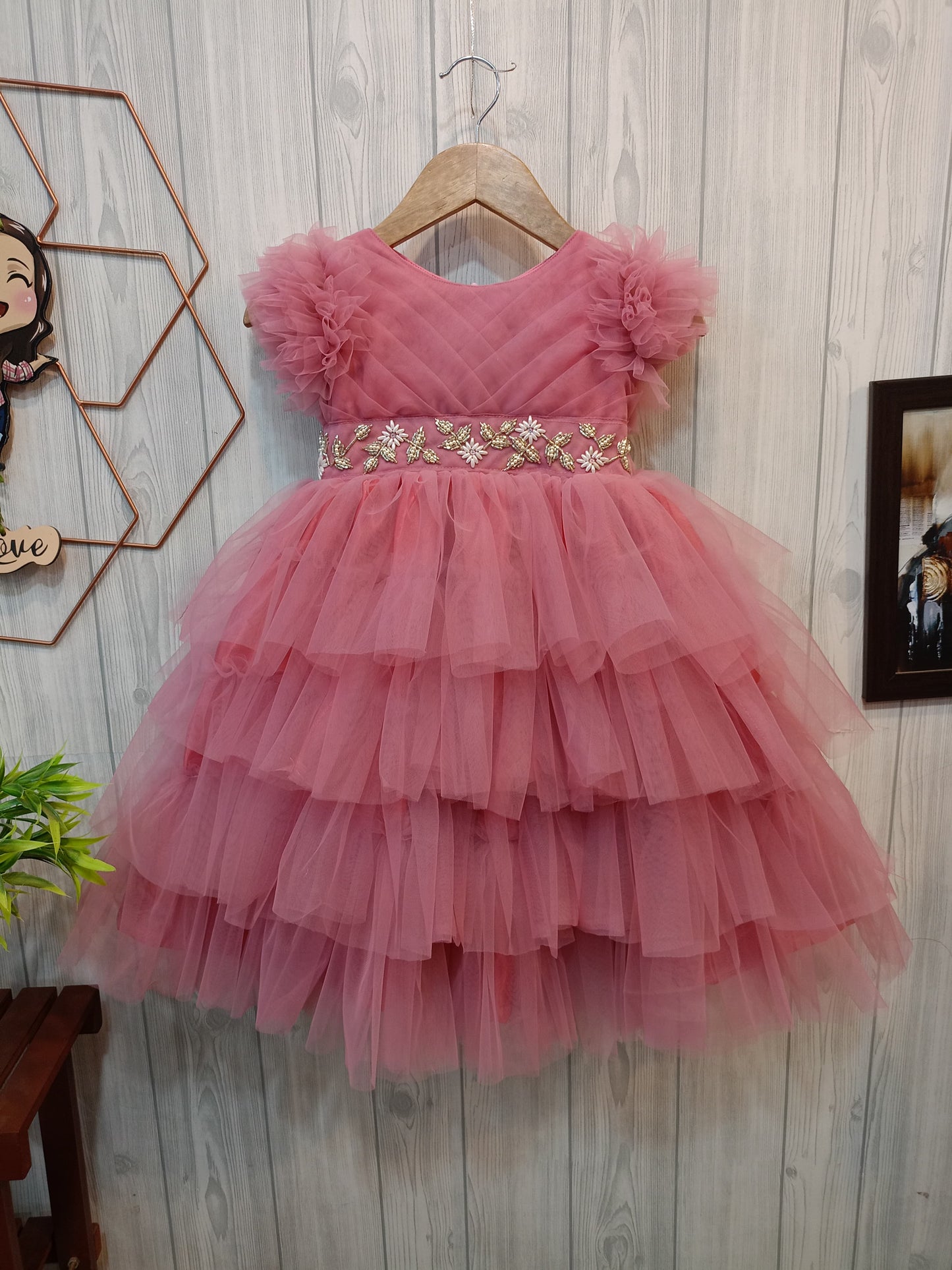 Fluffy Layered Tutu Dress for Girls - Fairy Tale Look | Birthday Dress