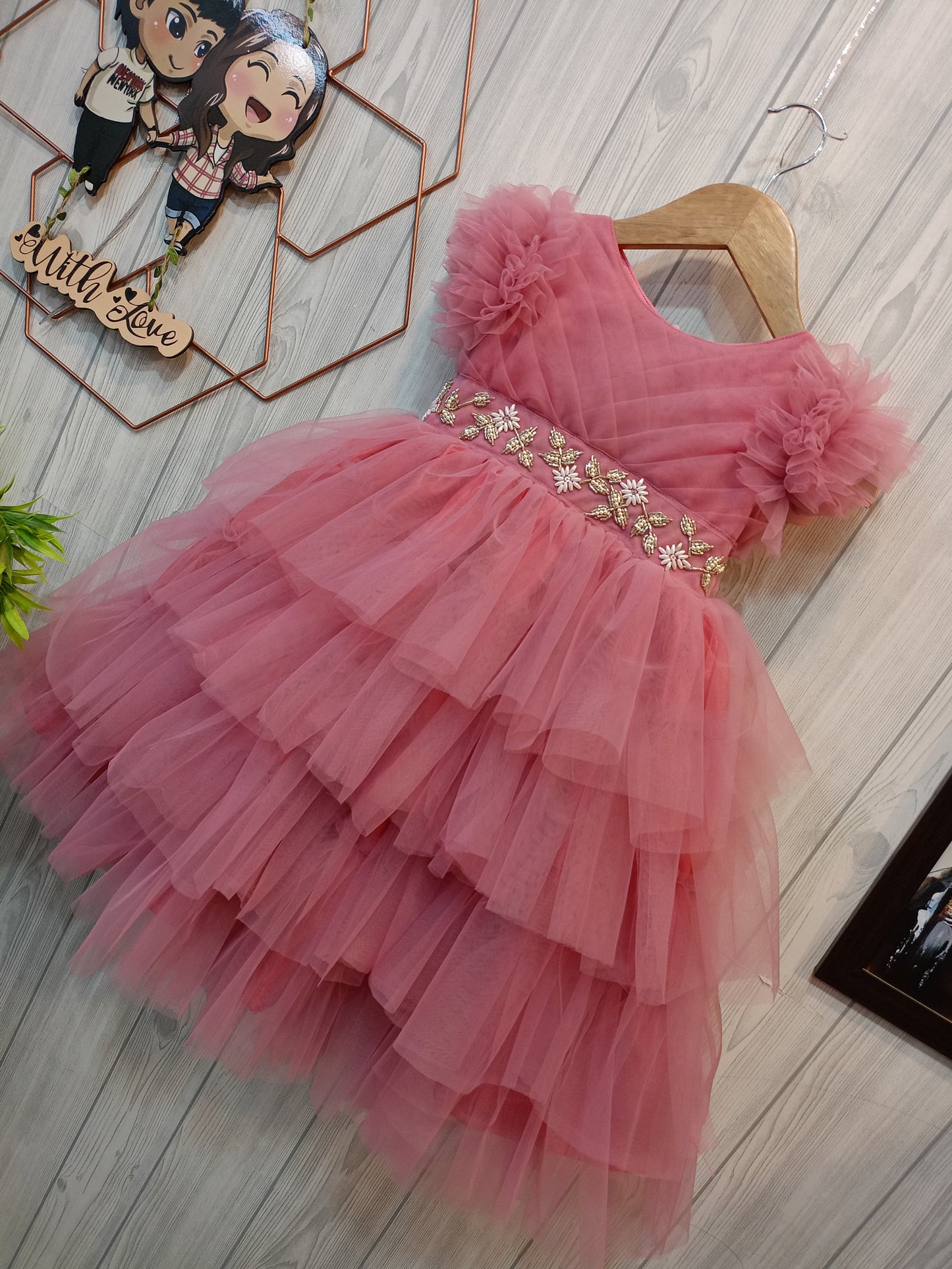 Fluffy Layered Tutu Dress for Girls - Fairy Tale Look | Birthday Dress