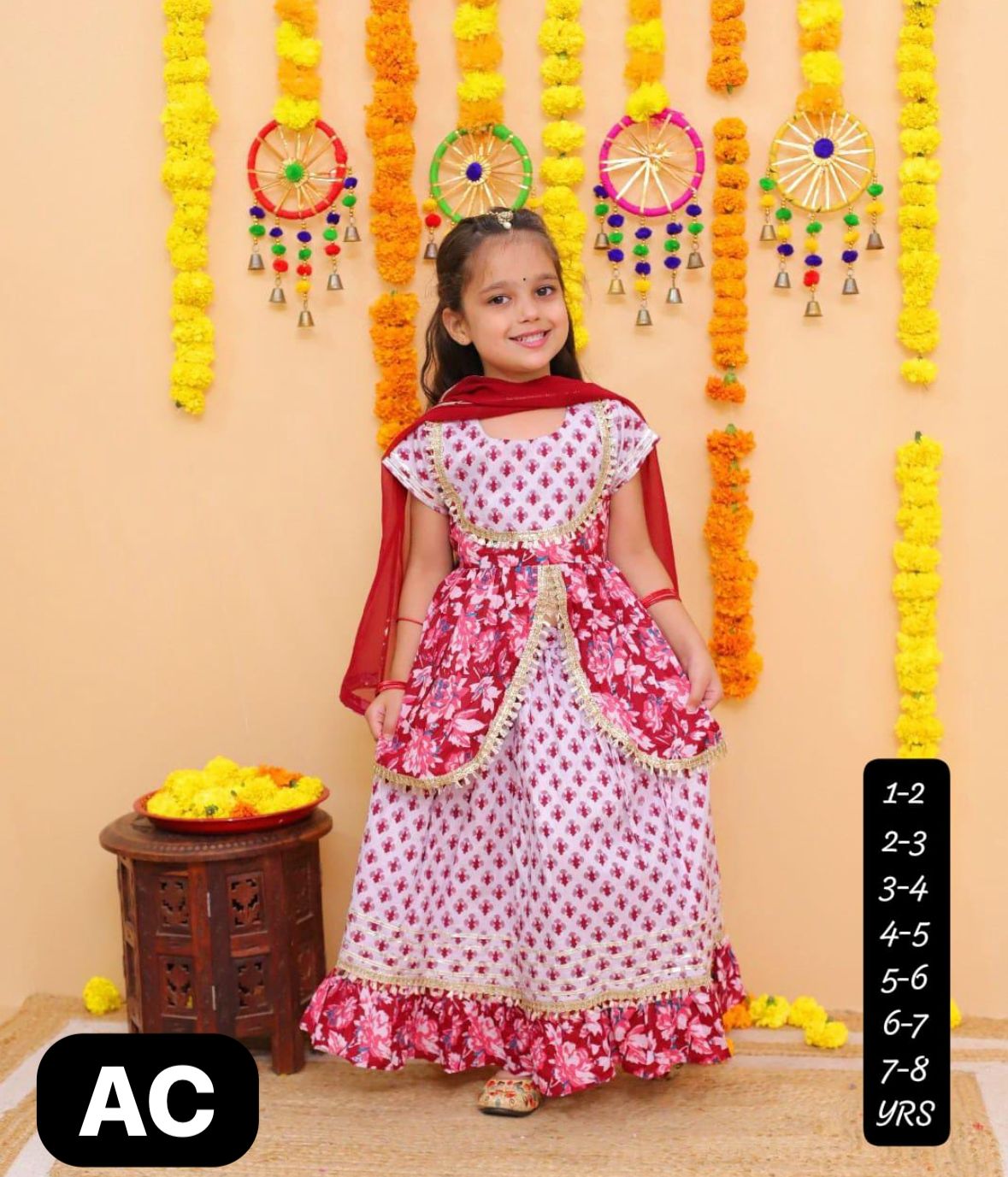 Lehenga Set | Cute Girl's Lehenga | Dailywear