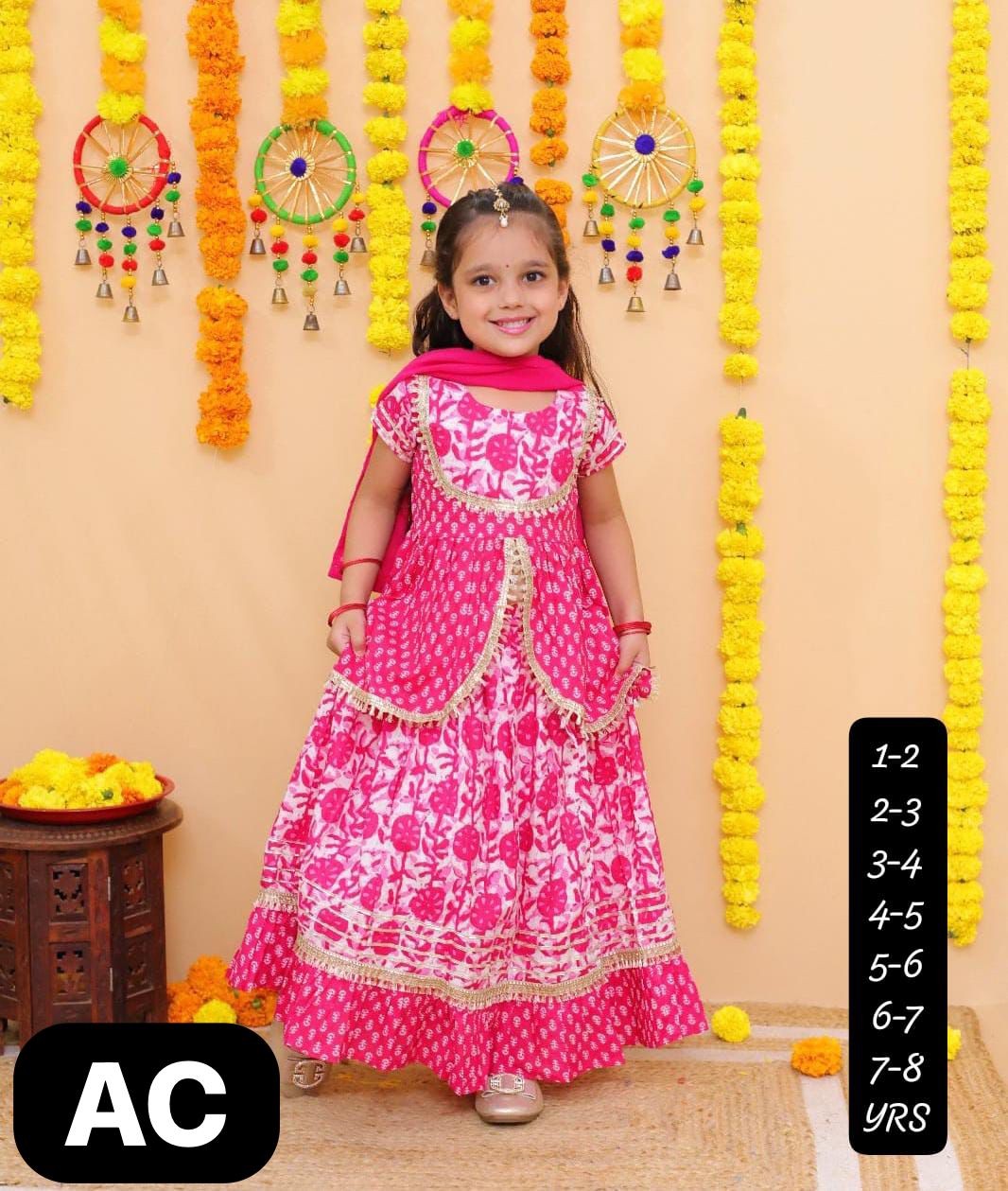 Lehenga Set | Cute Girl's Lehenga | Dailywear
