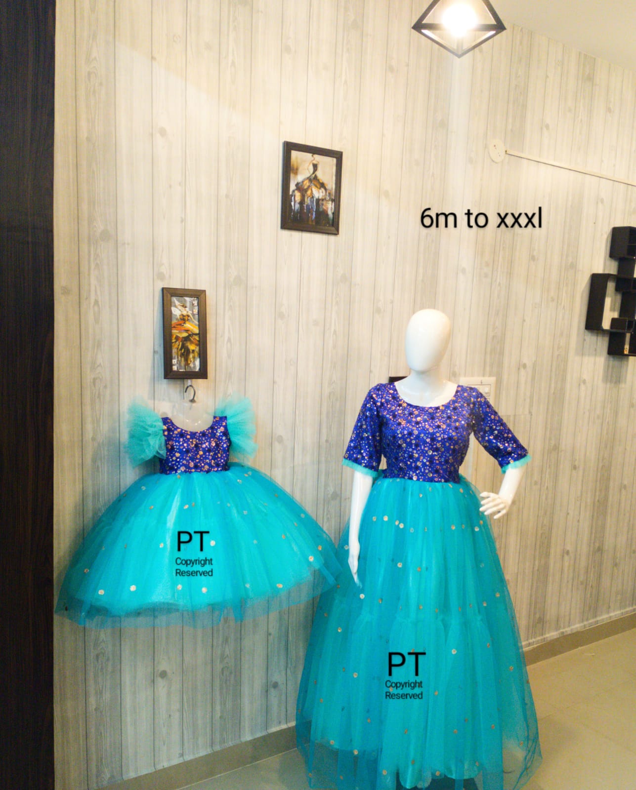 Adorable mom daughter dress | Partywear Dress for Mommy and Baby | Beautiful Twinning Dress