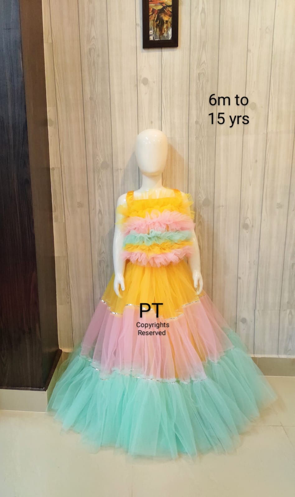 Multicolor Ruffled Lehenga Choli Set | Partywear Dress | Birthday Dress