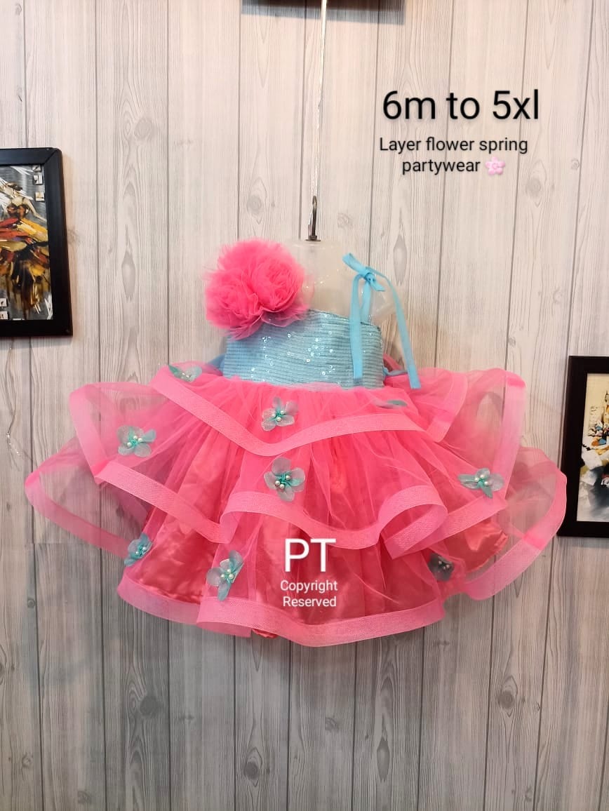 Partywear Sequins and Spring Flowers Dress | Mother Daughter Duo | Beautiful Birthday and Partywear Dress | Angel ๐ Look Dress