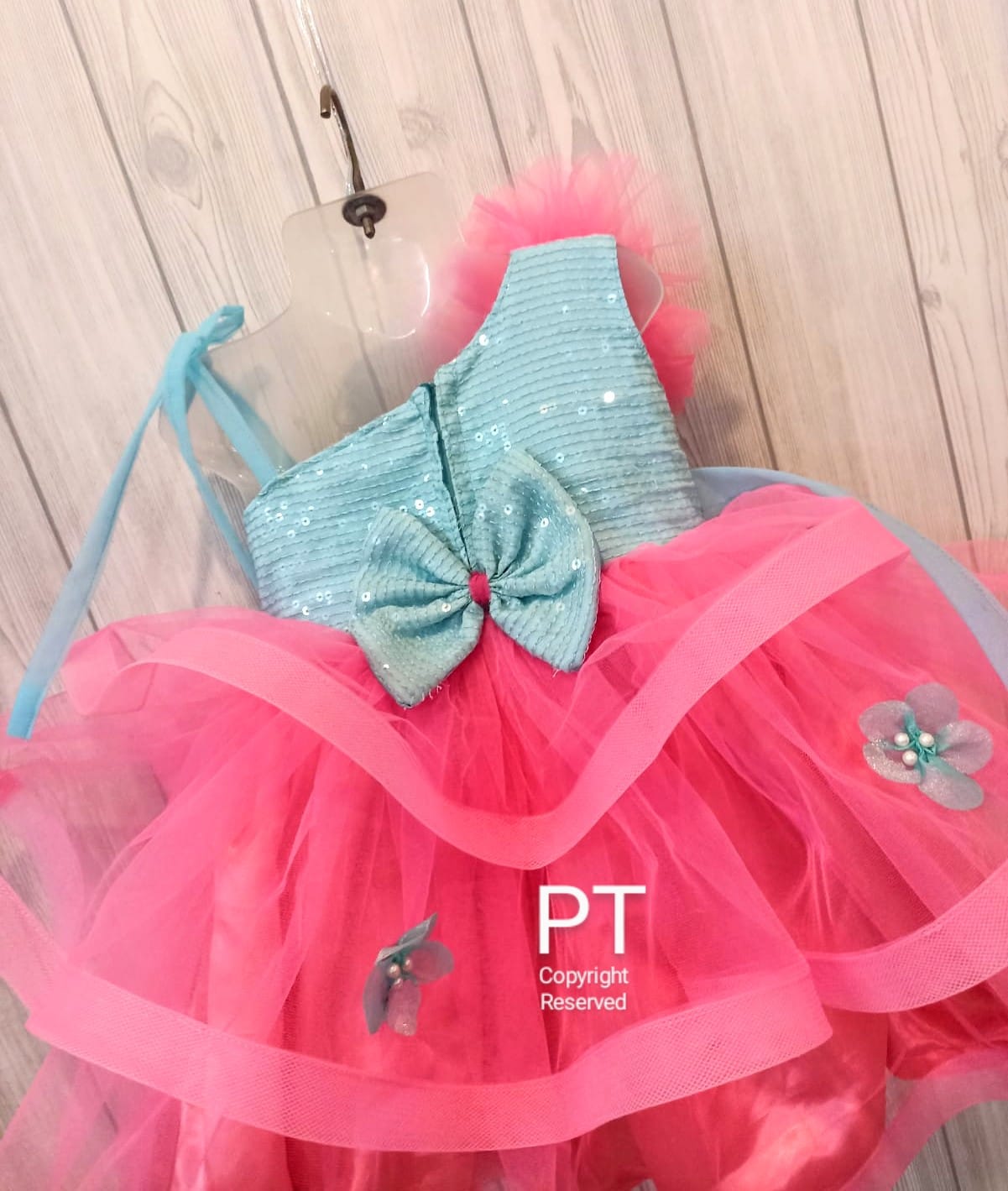 Partywear Sequins and Spring Flowers Dress | Mother Daughter Duo | Beautiful Birthday and Partywear Dress | Angel ๐ Look Dress