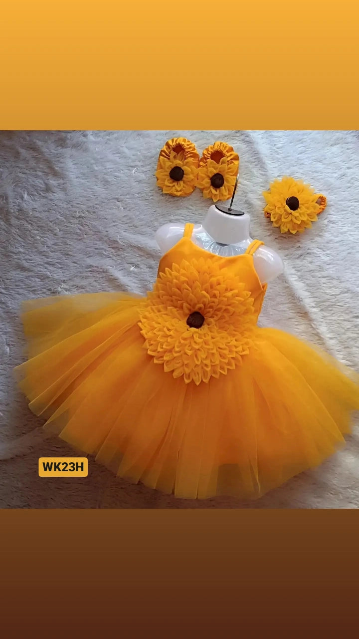 Big Flower Dress | Flower Birthday Dress