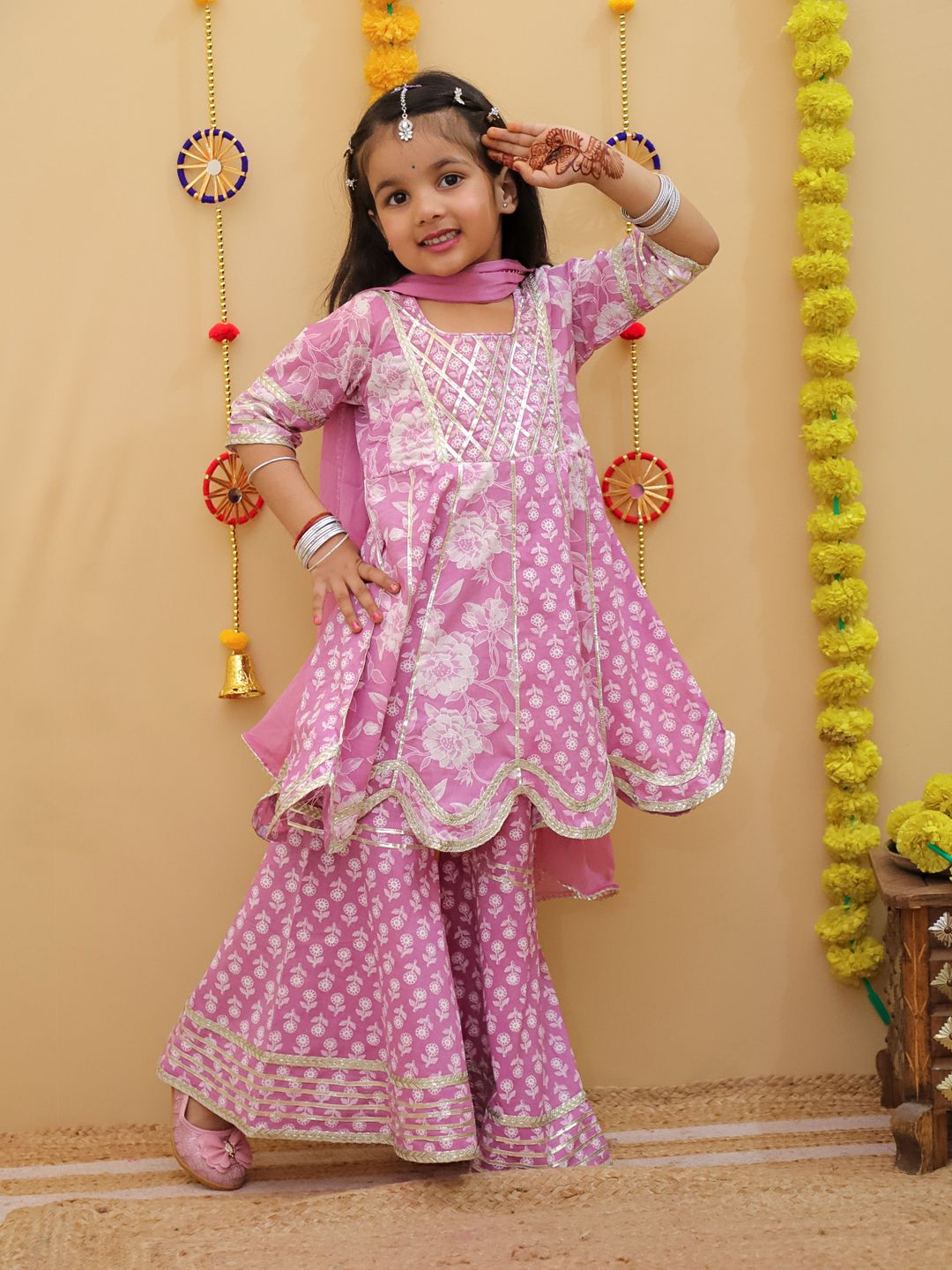 Stylish Kurti Sharara and Duppata Set | Premium Cotton Dress | Summer Special Dress