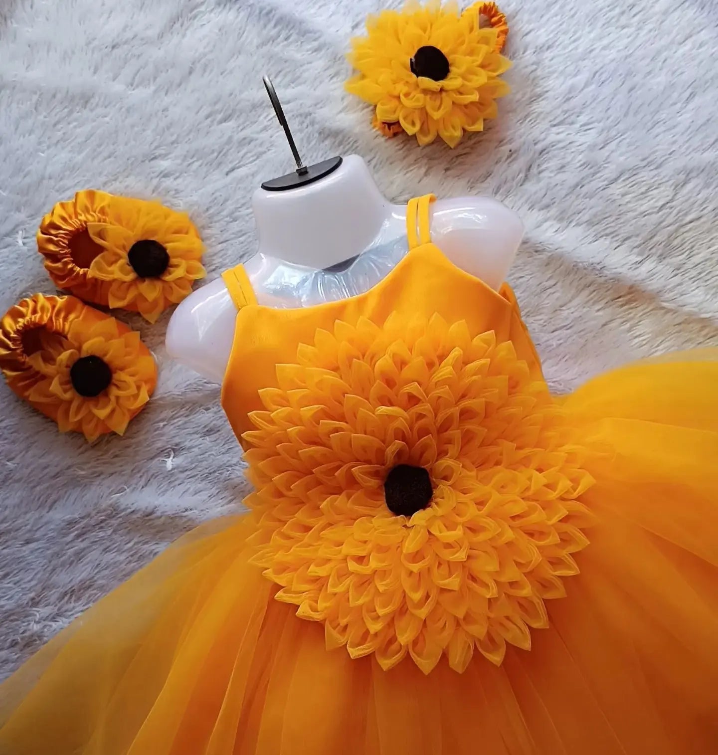 Big Flower Dress | Flower Birthday Dress