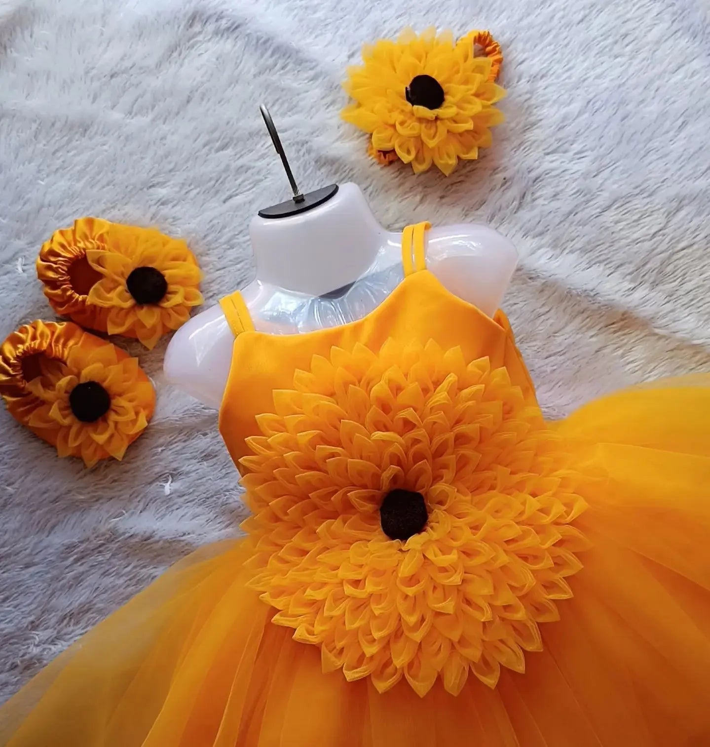 Big Flower Dress | Flower Birthday Dress