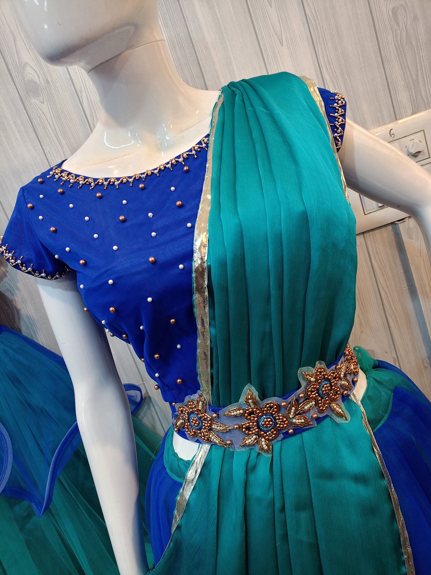 Mom and Daughter Wing Layered Dress - Twinning in Elegance!