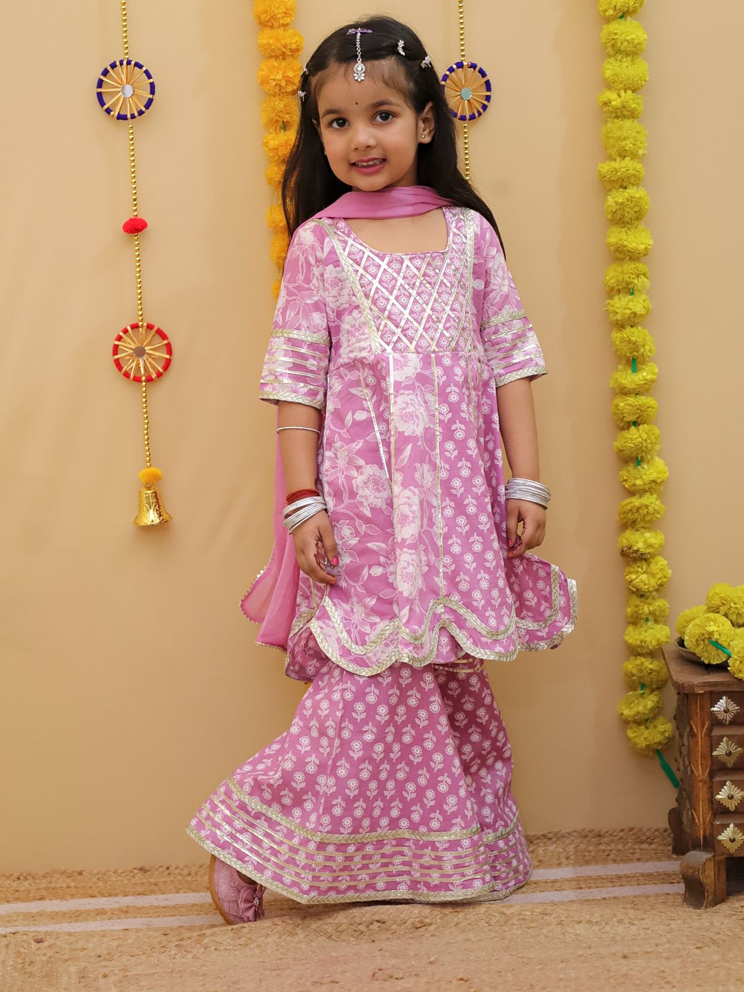 Stylish Kurti Sharara and Duppata Set | Premium Cotton Dress | Summer Special Dress