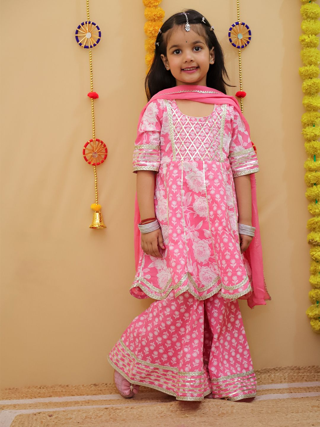 Stylish Kurti Sharara and Duppata Set | Premium Cotton Dress | Summer Special Dress