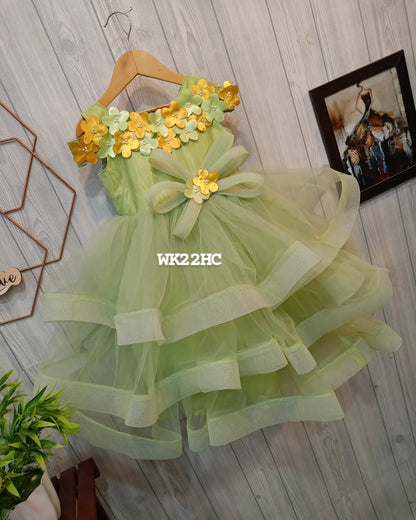 Layered Flower Birthday Dress | Birthday Dress