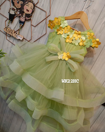 Layered Flower Birthday Dress | Birthday Dress