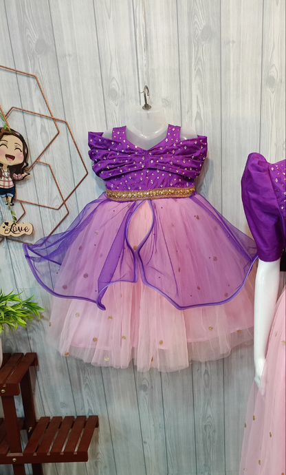 Beautiful Off-Shoulder Princess Dress | Princess Style Birthday Dress | Partywear Dress 💖