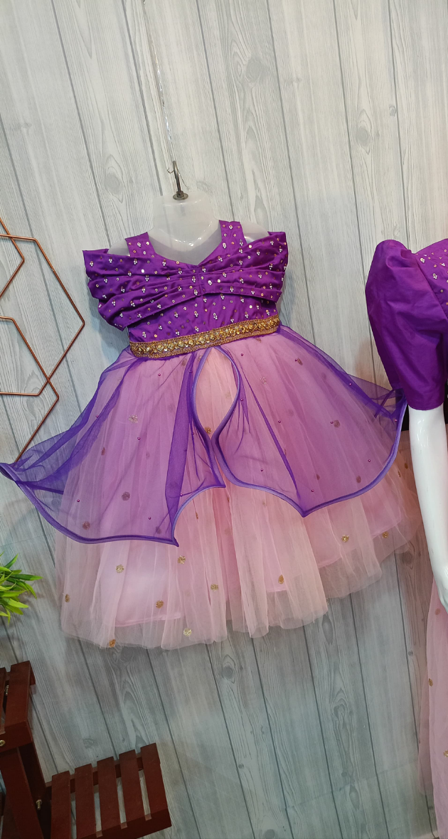 Beautiful Off-Shoulder Princess Dress | Princess Style Birthday Dress | Partywear Dress 💖