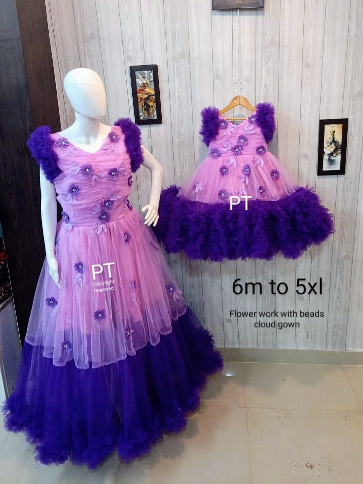 Elegant Mother Daughter combo | Birthday Dress Combo | Twinning Dress