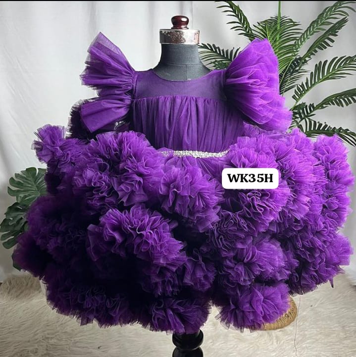 Cloud Ruffle Grand Birthday Dress