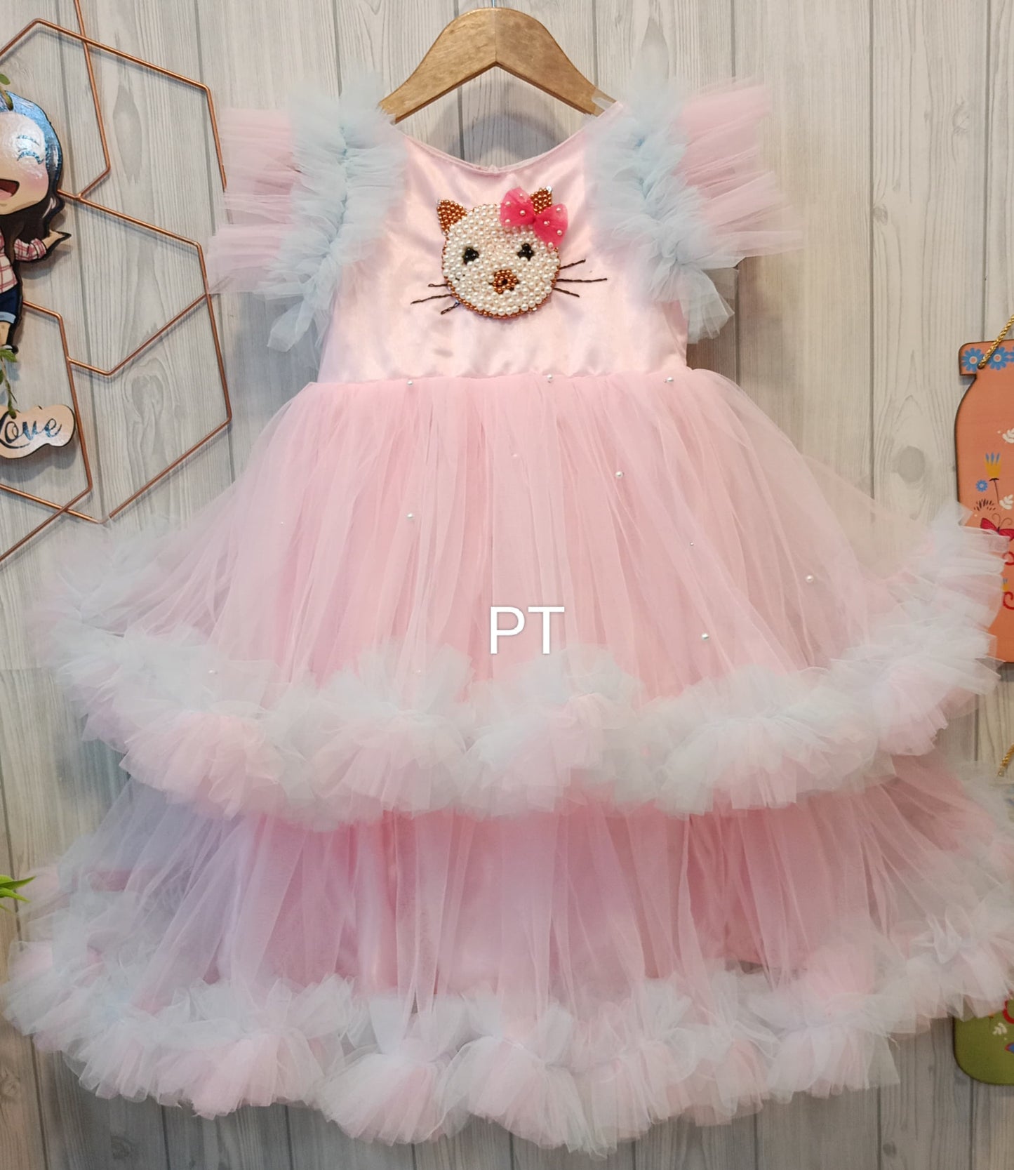 Kitty Dress | Powder Color Dress | Birthday Dress