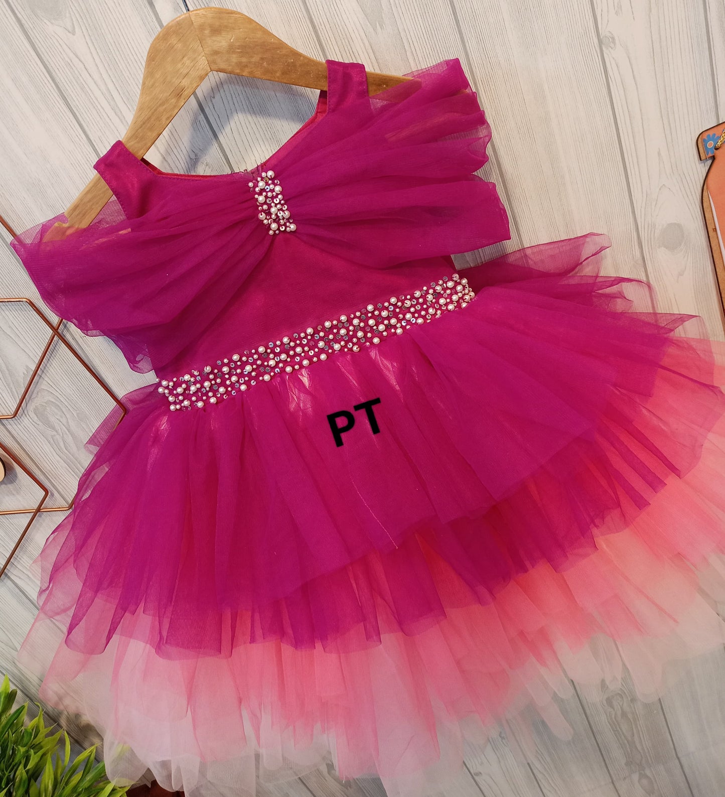 Elegant Layered Birthday Dress for Mother Daughter