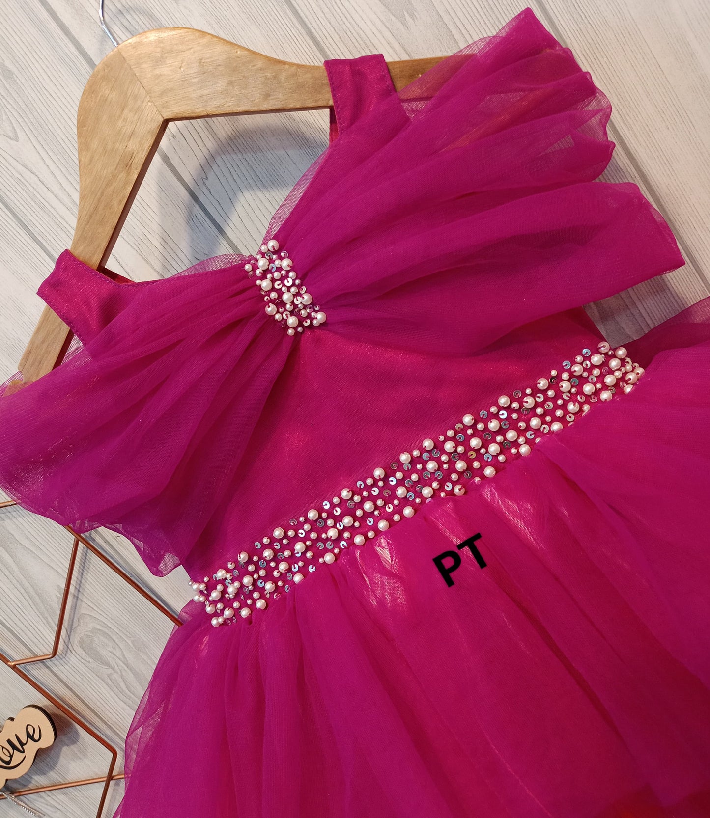 Elegant Layered Birthday Dress for Mother Daughter