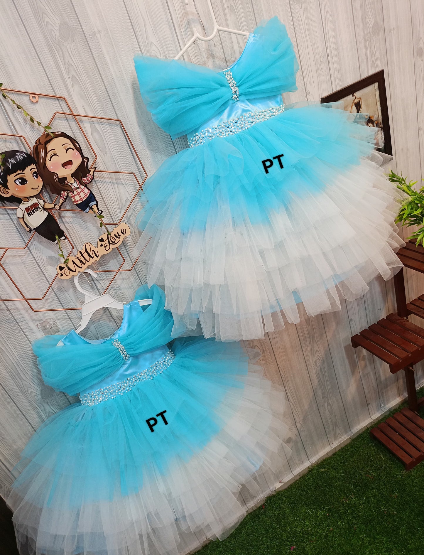 Layered Birthday Dress | Partywear Dress | mom daughter dress