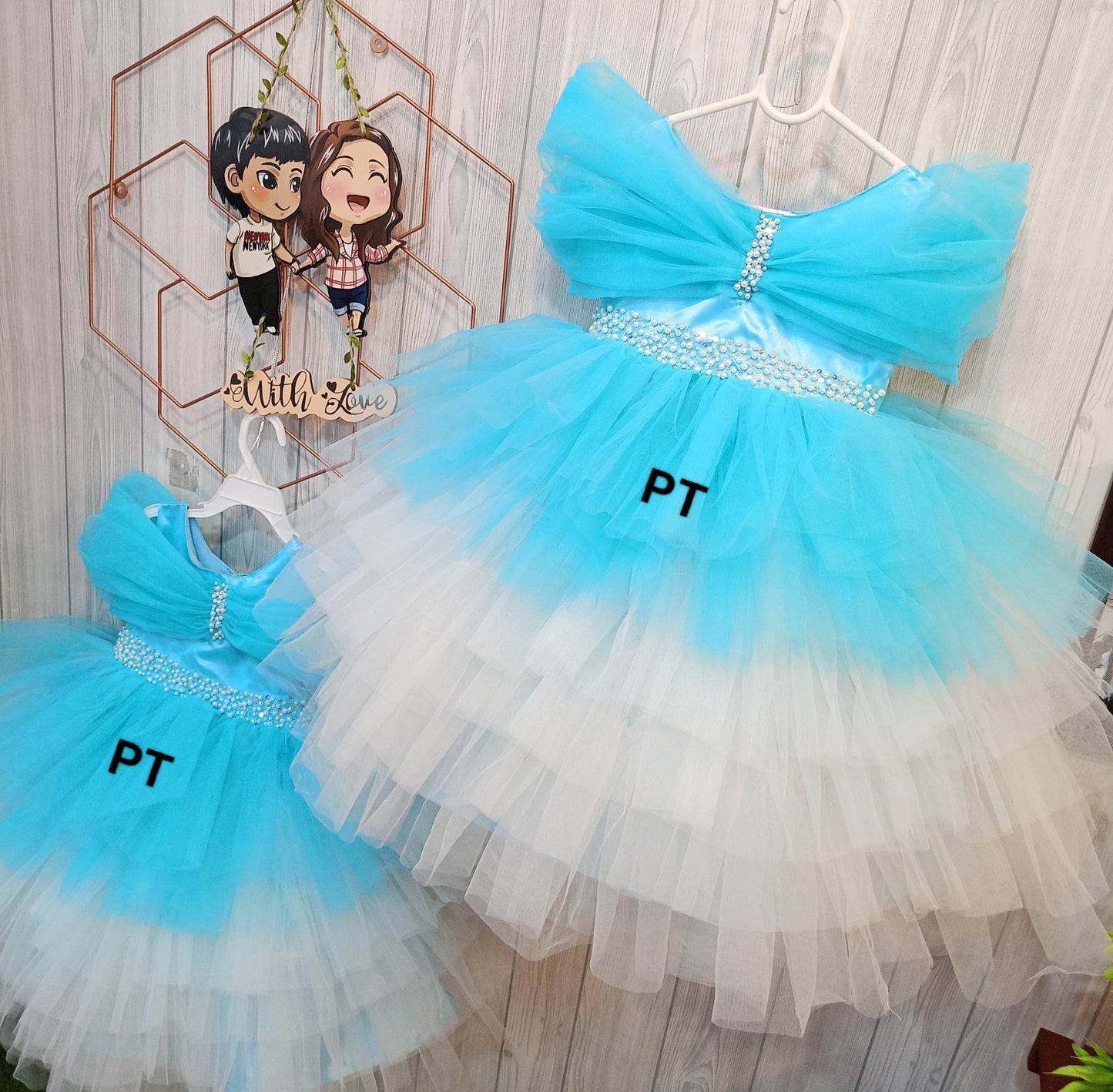 Layered Birthday Dress | Partywear Dress | mom daughter dress