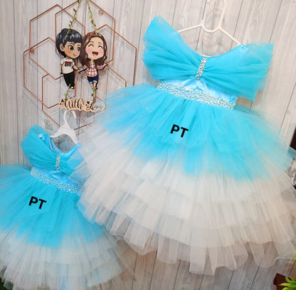 Layered Birthday Dress | Partywear Dress | mom daughter dress