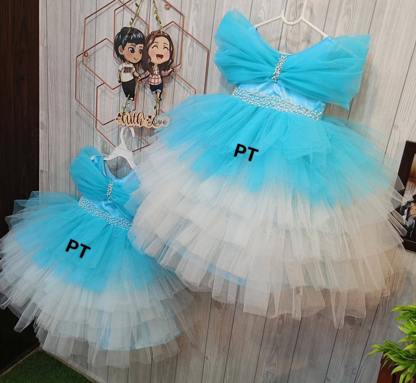 Layered Birthday Dress | Partywear Dress | mom daughter dress
