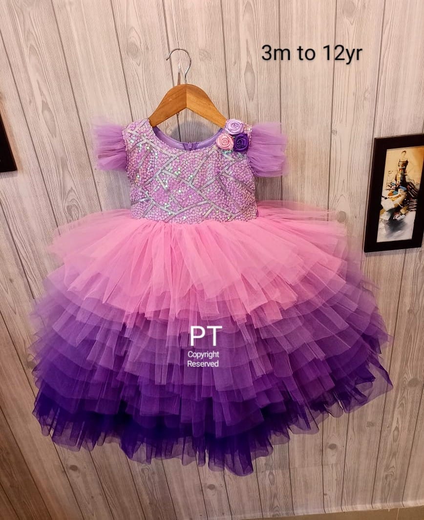 Mermaid Fairytale Dress | Beautiful Designer Birthday Dress | Partywear Dress