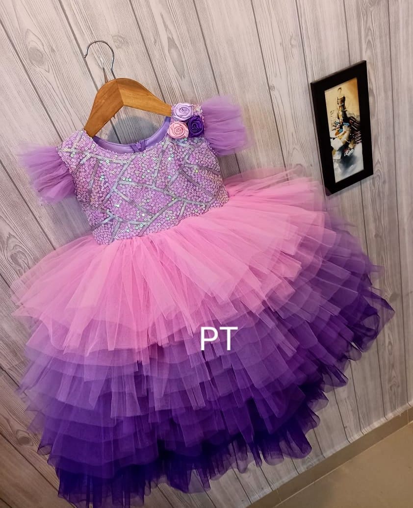 Mermaid Fairytale Dress | Beautiful Designer Birthday Dress | Partywear Dress