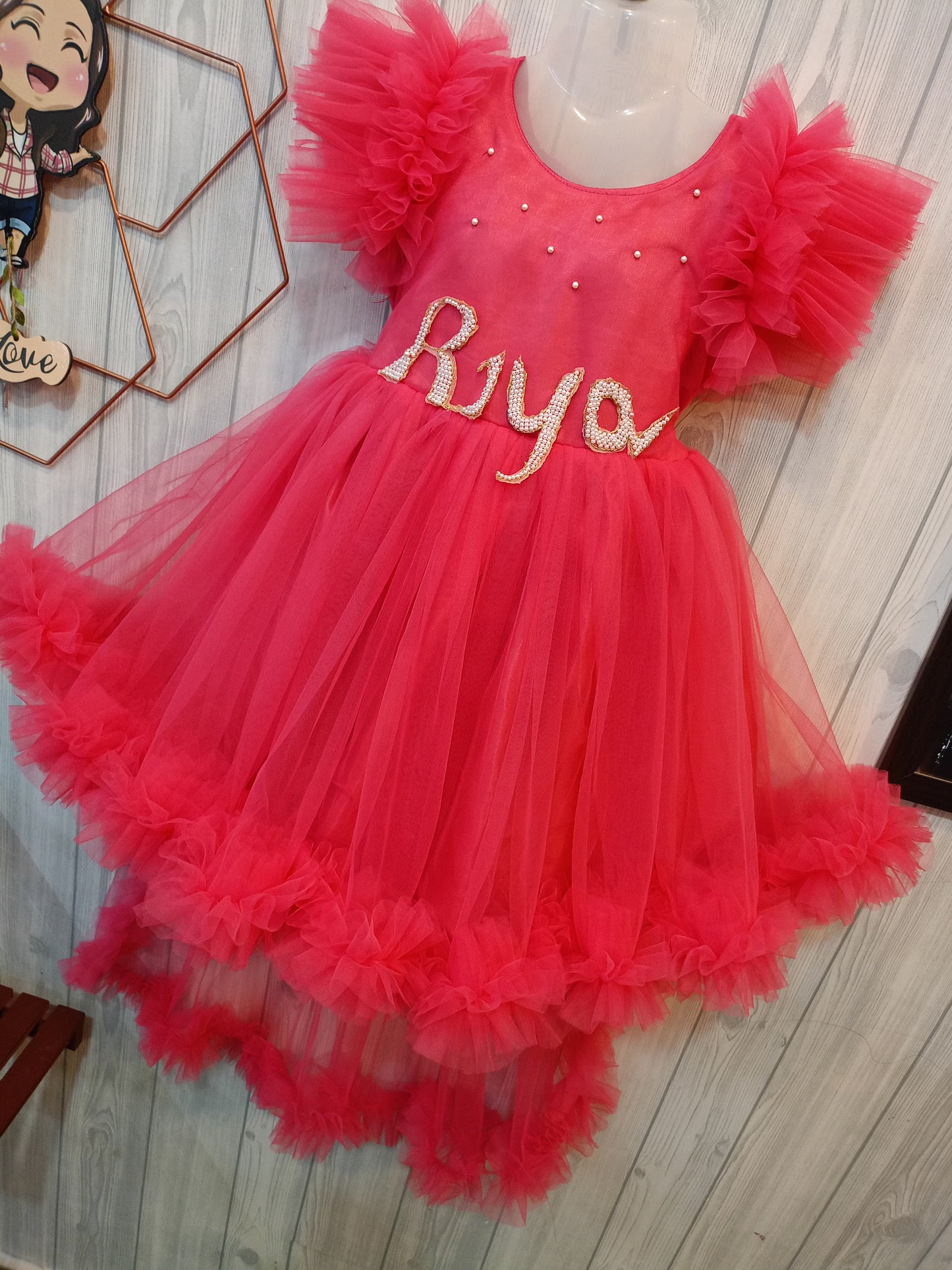 Special Name Customized Dress for Mother daughter | Birthday Dress