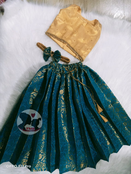 Pattu Pavadai | Traditional Dress for Girls | Vishu Dress | Pattu Pavadai set