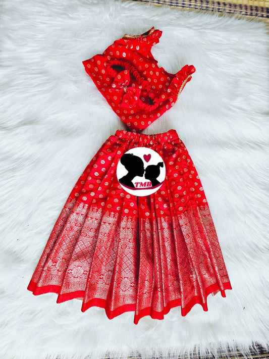 Pattu Dress | Vishu Dress | Pattu Pavadai Set