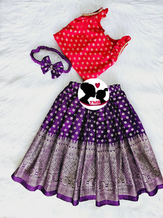 Pattu Dress | Vishu Dress | Pattu Pavadai Set