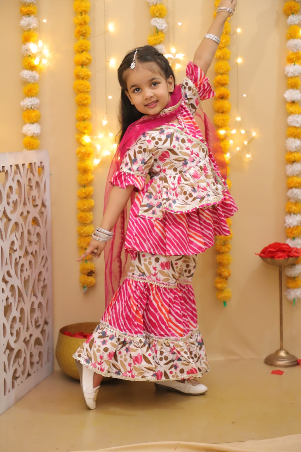 Trendy Printed Sharara & Angrakha Kurti Set – Perfect Summer Ethnic Wear for Girls 🌸✨