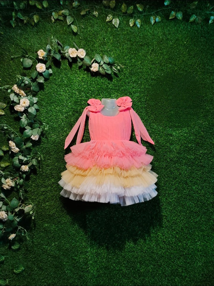 Cute Layered Birthday Dress | Partywear Dress