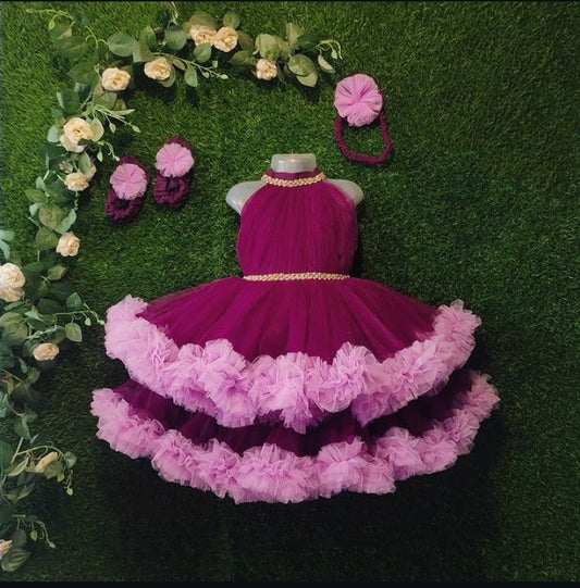 Beautiful Frilled Birthday Dress | Party wear dress