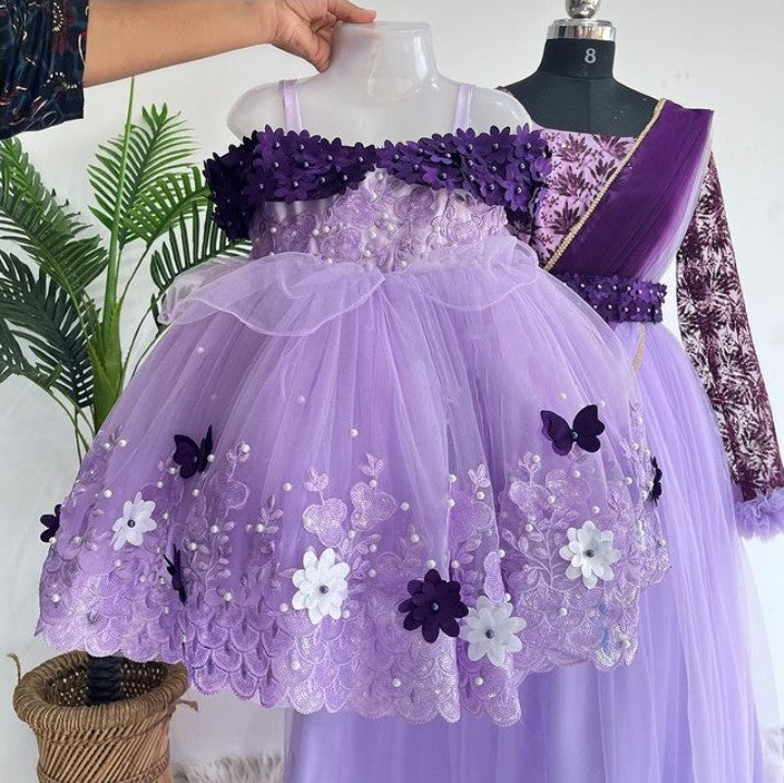 A Royal Dress for mom & daughter | Royal Birthday Dress 👗