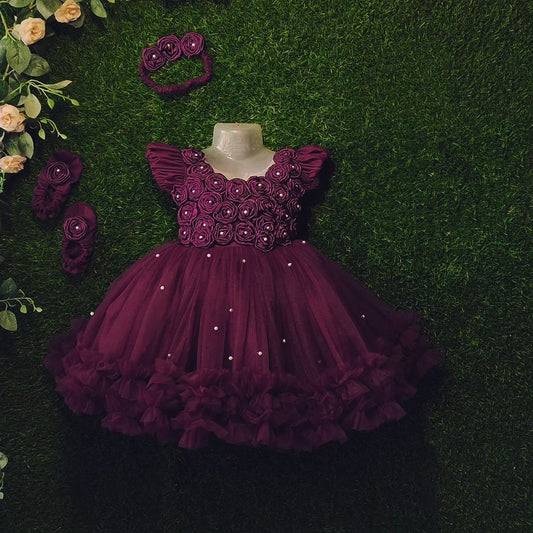 Beautiful Rose Flower Dress | Rose Birthday Dress