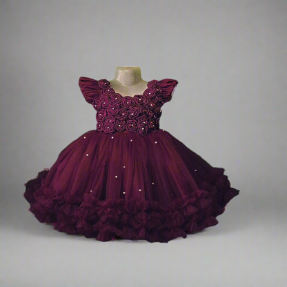 Beautiful Rose Flower Dress | Rose Birthday Dress