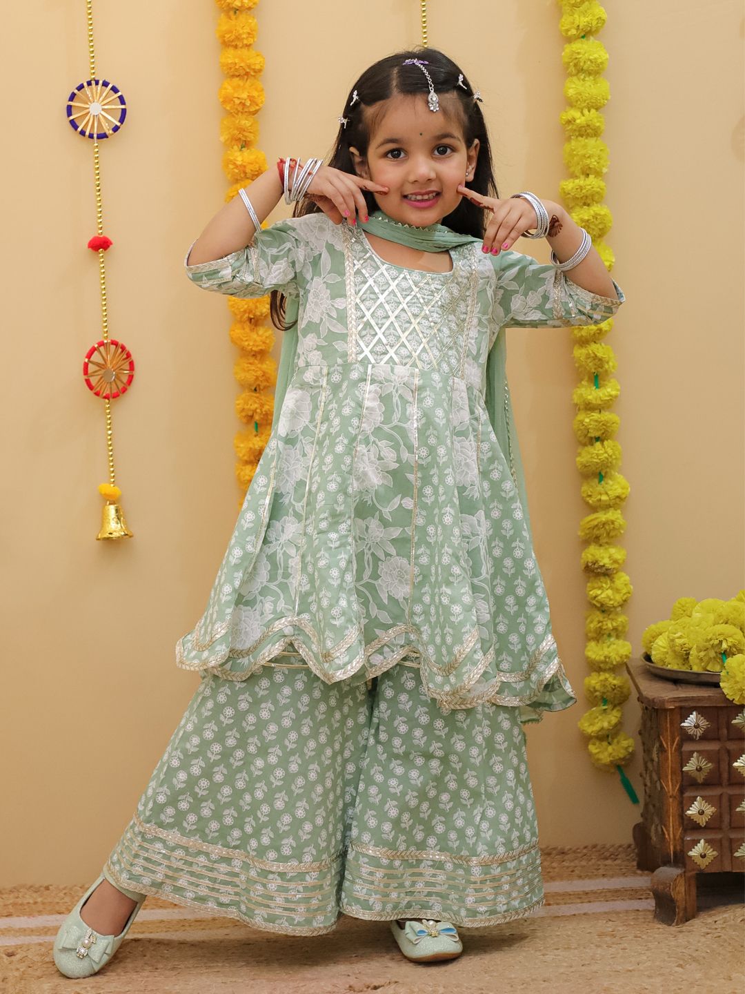 Stylish Kurti Sharara and Duppata Set | Premium Cotton Dress | Summer Special Dress
