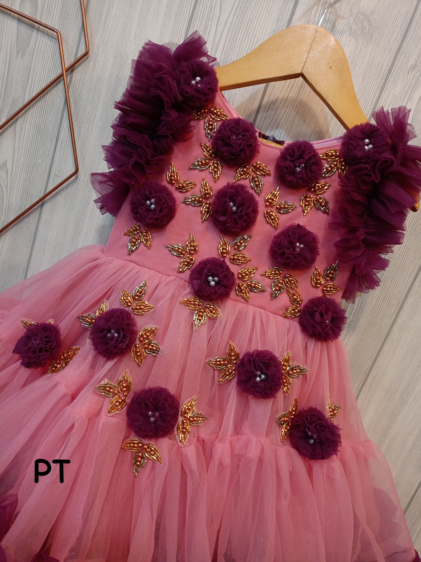 Flower Frilled Dress for Birthday | Birthday Dress | Partywear Dress