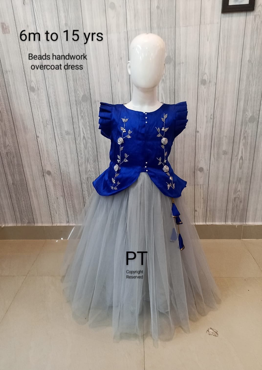 Overcoat Birthday Dress | Partywear Dress | Mommy and me Dress