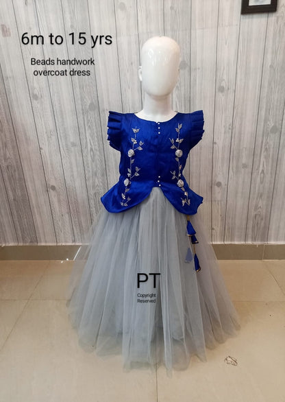 Overcoat Birthday Dress | Partywear Dress | Mommy and me Dress
